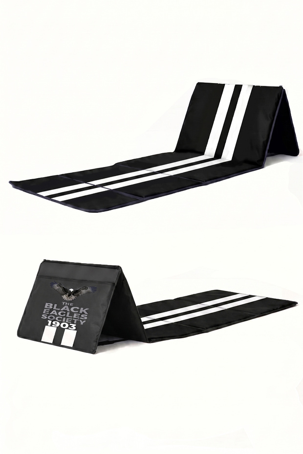 XL - Bjk Kara Kartal - Foldable Sitting and Resting Mat & Cushion with Backrest