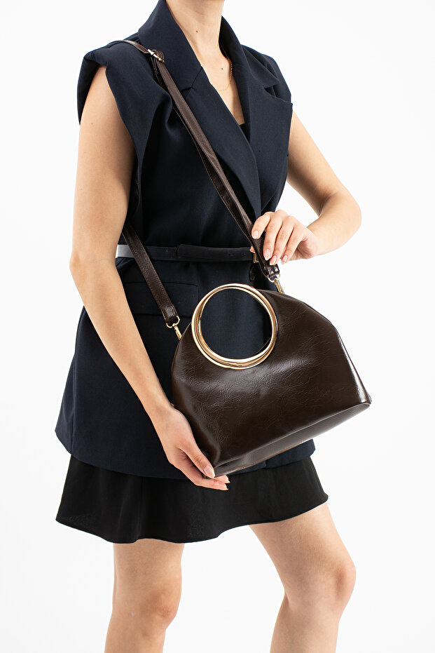 Pri̇ce Brown Women's Hand and Shoulder Bag