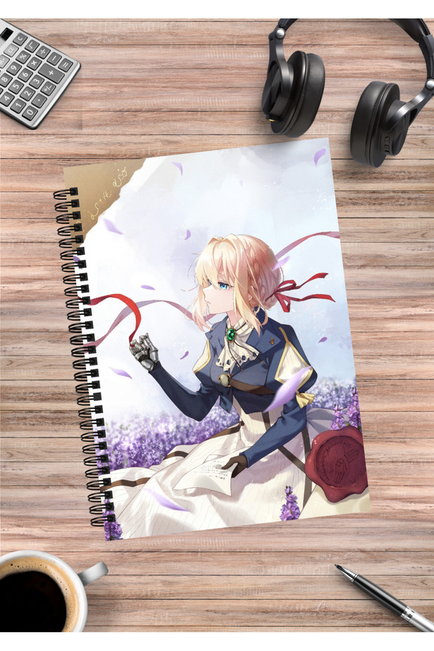 Violet Evergarden Anime Spiral Notebook A5 (50 Sheets)