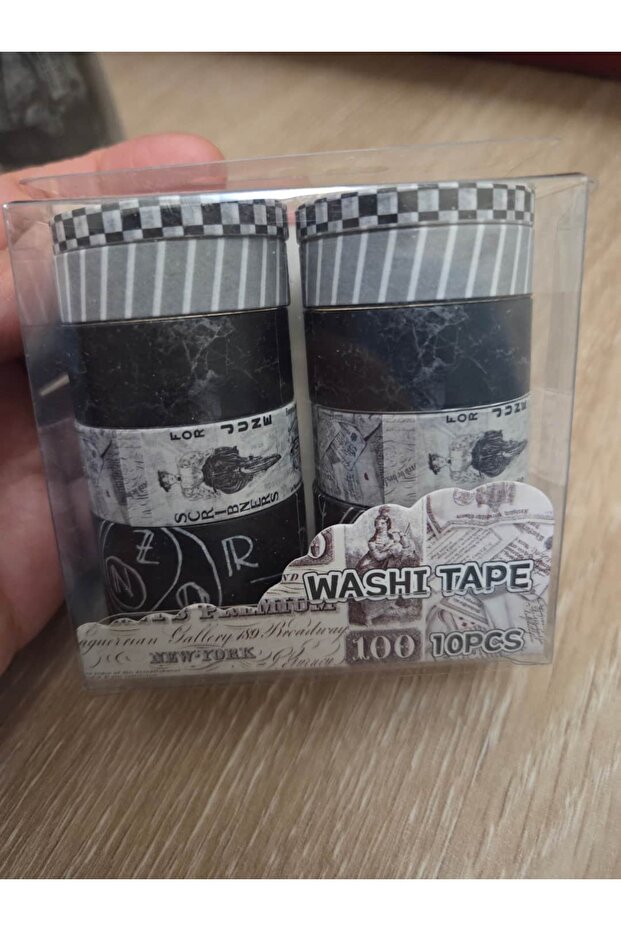 Y16-10 Pieces Black and White Washi Tape Number:3