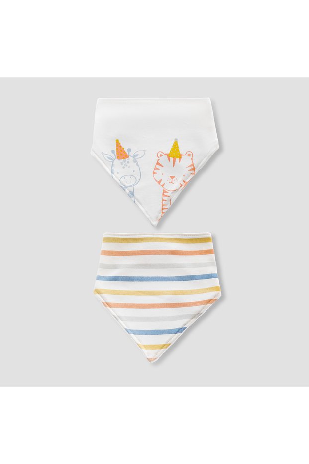 Pack of 2 Baby Bib with Assorted Print