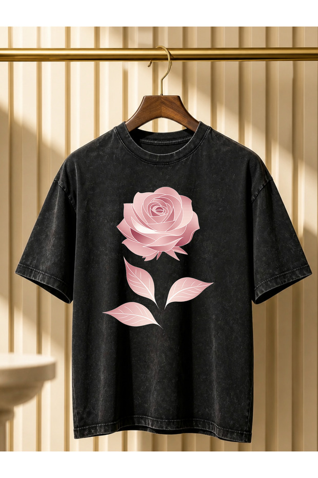 Acid Washed Oversize Unisex T-Shirt Washed Vintage Street Style Street Fashion Cotton Comfortable Fit Daily Wear T-Shirt
