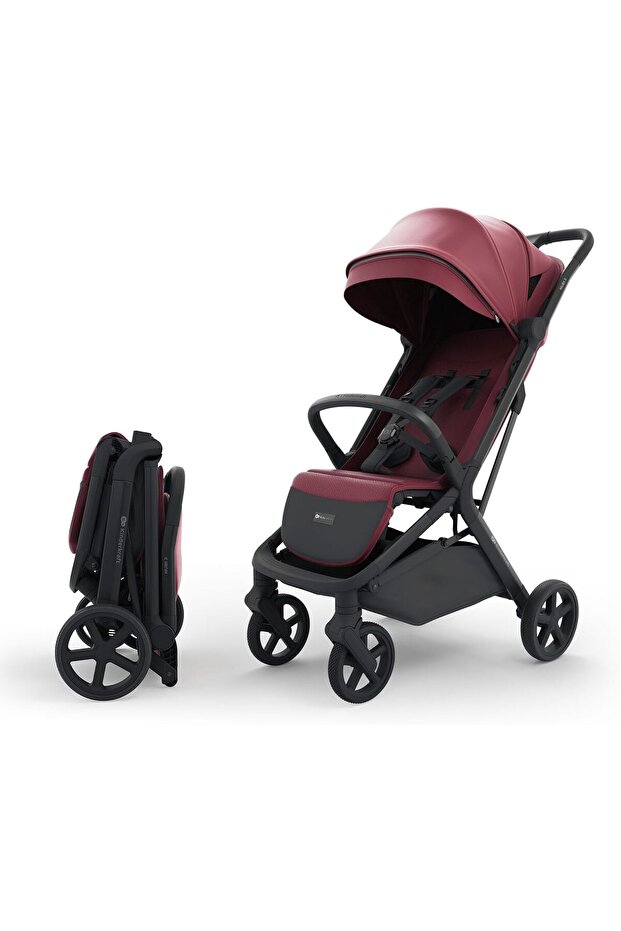 Kinderkraft - Nubi 3 Stroller - Dark Ruby
