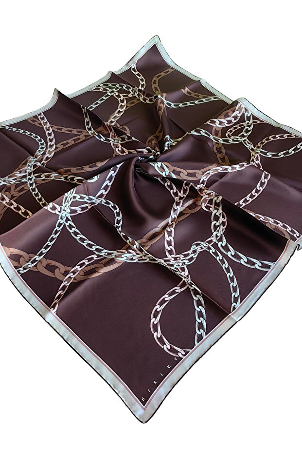 Tivil Silk Scarf 2026 Summer Season 2021-018 Brown