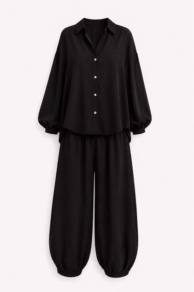 Shirt Suit Black