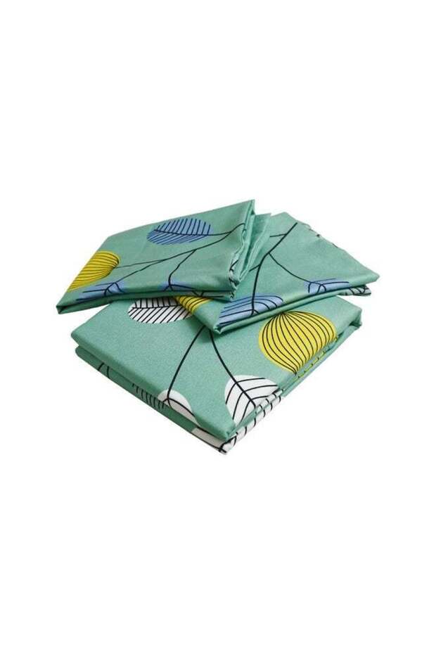 3-Piece Bedsheet Set Double Size 1xBedsheet( 240x254 Cm), 2xPillow Case( 50x75 Cm) Polyester