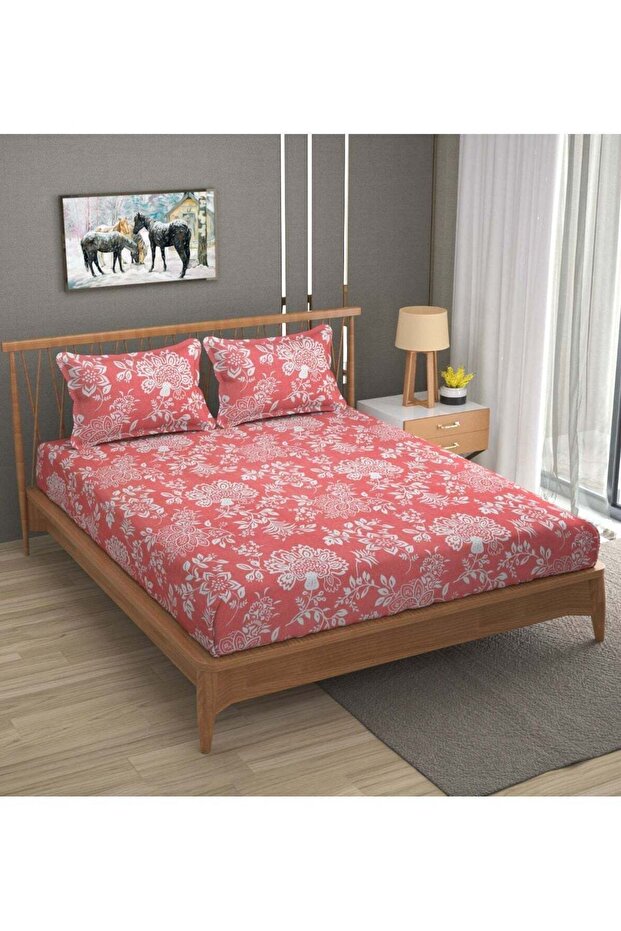 Premium King Size Flat Bedsheet with 2 Matching Pillowcases – Luxury Oversized 275x275 cm Bedding Set