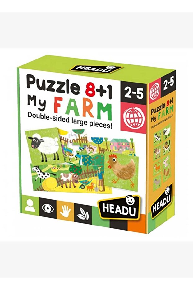 Puzzle 8+1 Farm (2-5 Years) It20867