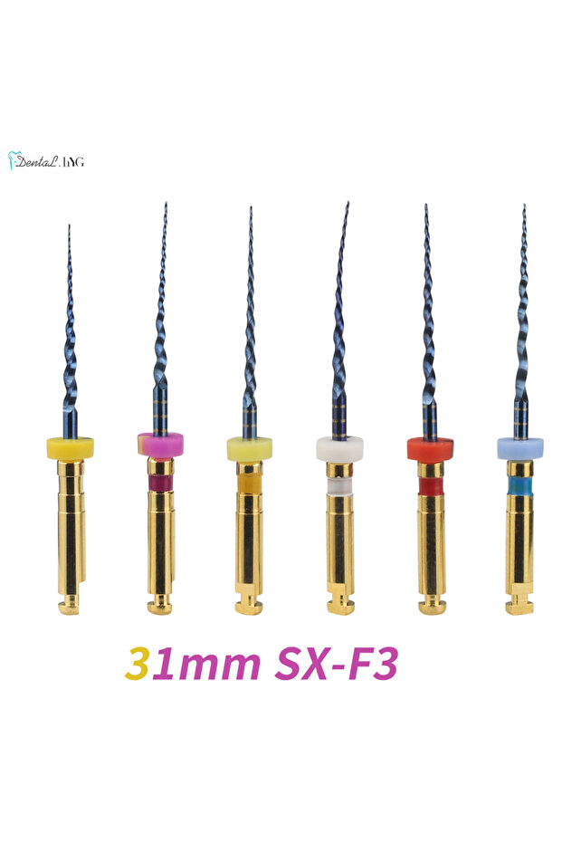 31mm assorted HARBOR Dental SX-F3 Blue Files Nitinol Rotary Universal Engine Endodontic Anti-Fatigue