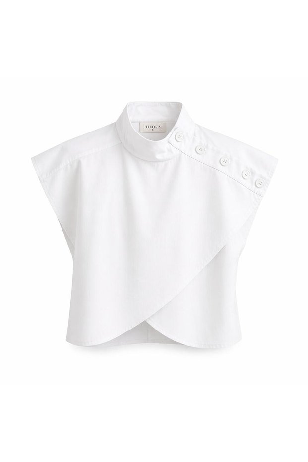 Women's Soft Sky Asymmetrical Crop Shirt I Stylish, Office, Casual Women's Shirt