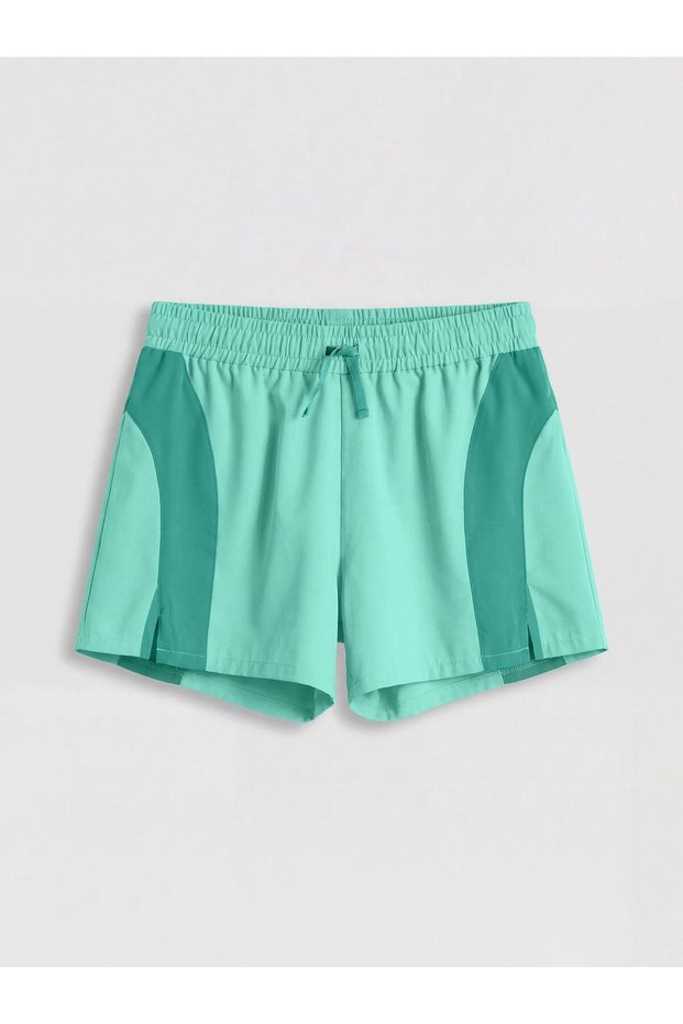 Lace-Up Color Block Girls' Swim Shorts (S6)