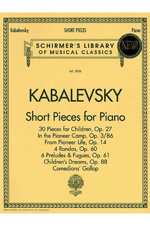 Short Pieces For Piano
