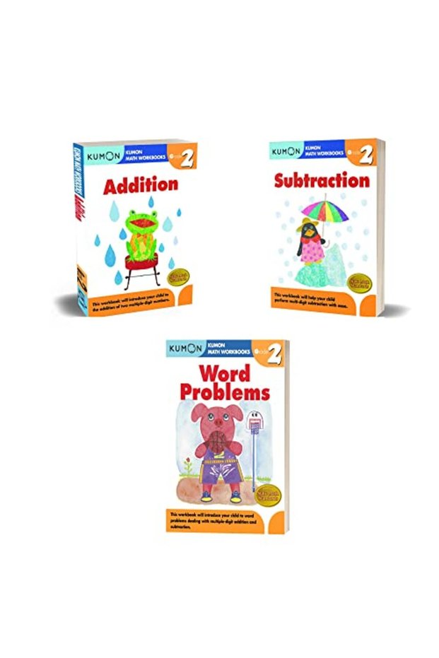 Kumon Grade 2 Workbook Set 3 Workbooks) Addition Subtraction Word Problems