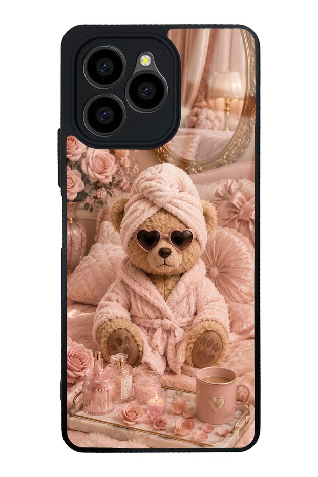 Omix X6 Pink Teddy Spa Design Glossy Phone Case