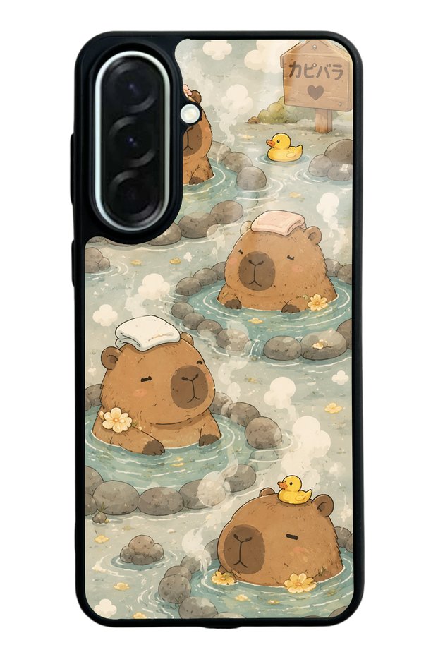 Samsung A37 Capybara Onsen Design Glossy Phone Case