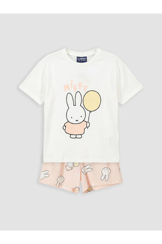 Esvab • Modern & Distinctive Miffy Printed Girls' Shorts Pajama Set