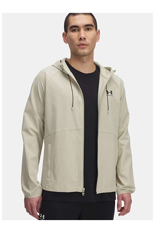 6003001-289 Vibe Woven Jacket Beige Men's Windbreaker