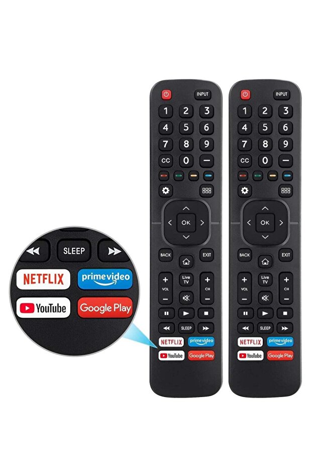 【Pack of 2】 New Universal Remote for All TV – Replacement Control EN2A27 for Smart TV