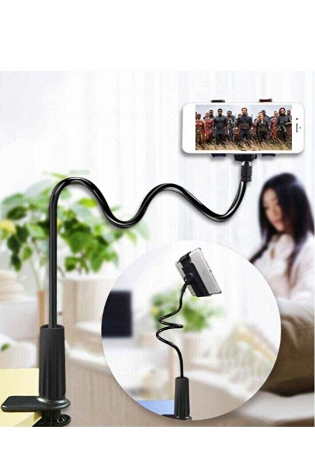 360º Gooseneck Flexible Lazy Bed Clamp Stand Holder Mount For iPad Tablet Phone