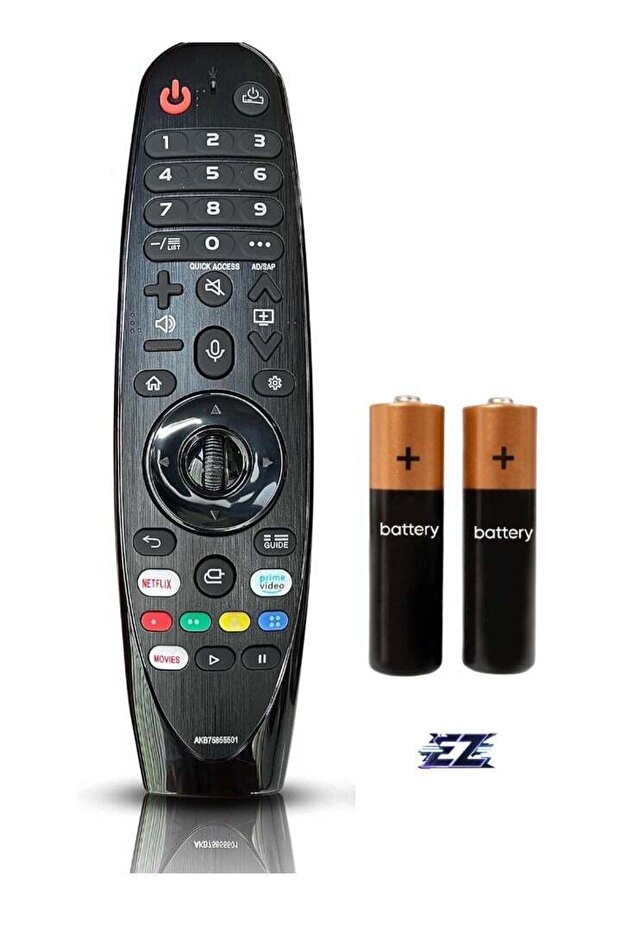 Replacement Voice Remote Control AN-MR19BA, AN-MR18B, MR20GA, AKB75855501 for LG Magic Remote - Compatible with Select LG Smart TVs (2018, 2019, 2020) - Includes Battery