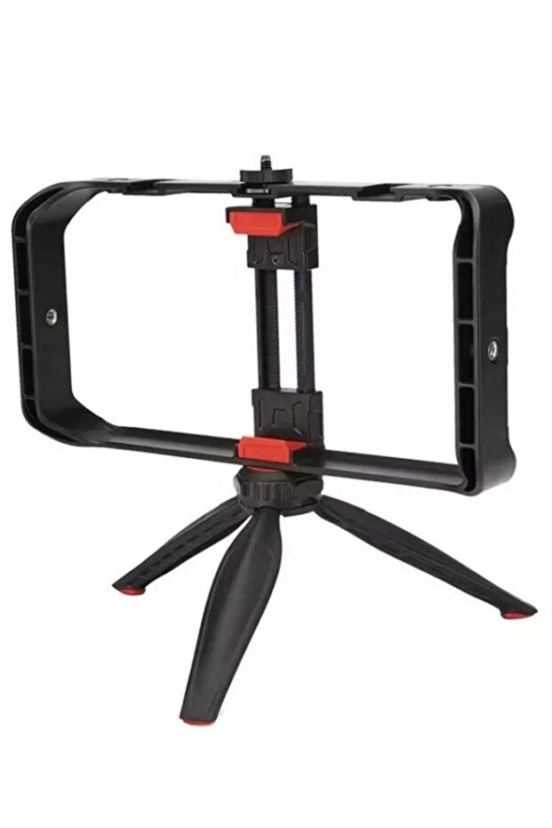 MT-33 Phone Stand Tripod ABS Video Recording Vlog Mobile Phone Rig Cage