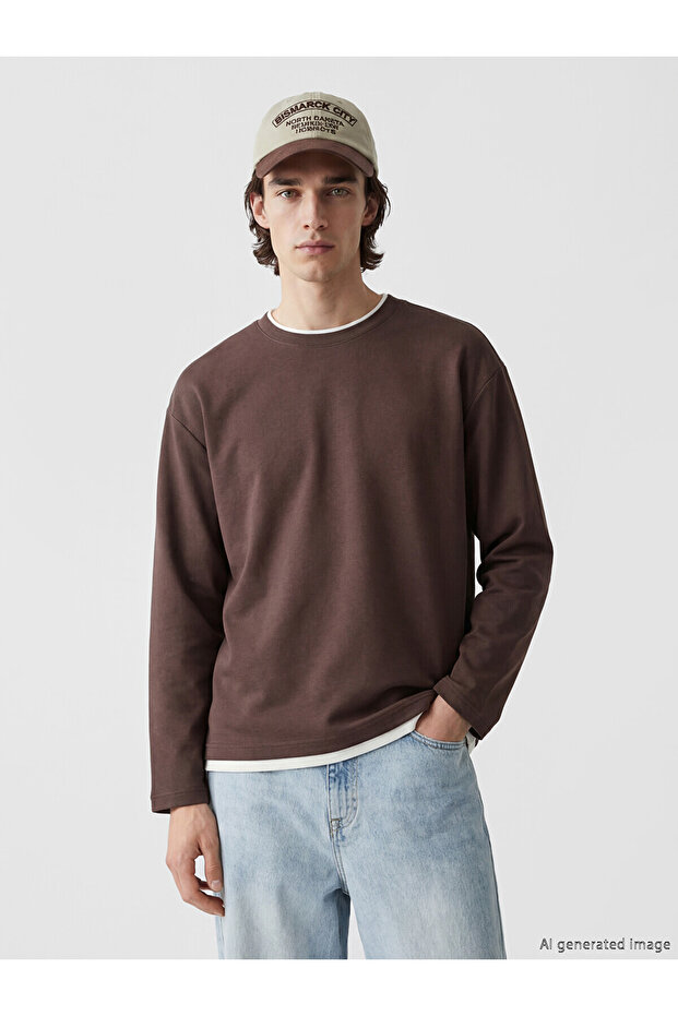 Vizyon New Season Crew Neck Long Sleeve Men's Sweatshirt