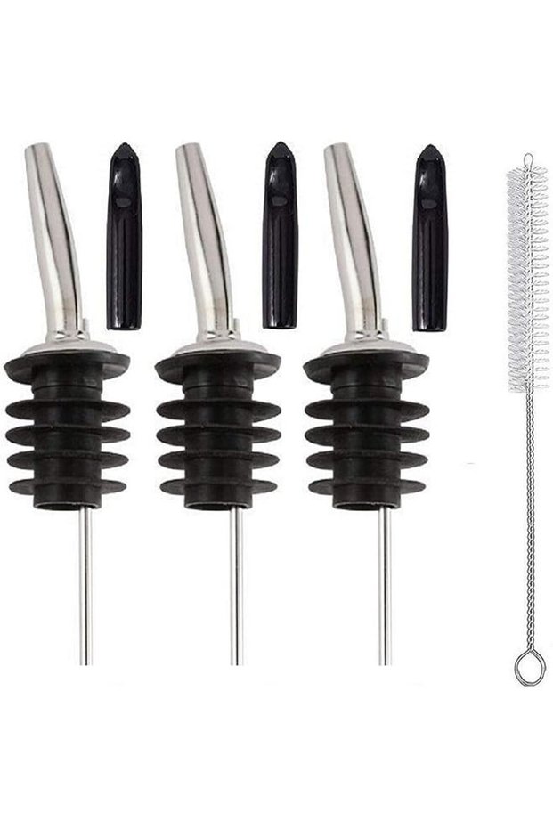 NCO Liquor Metal Pourers, Bottle Pourer with Tapered Spout, Best for Pouring Wine,
