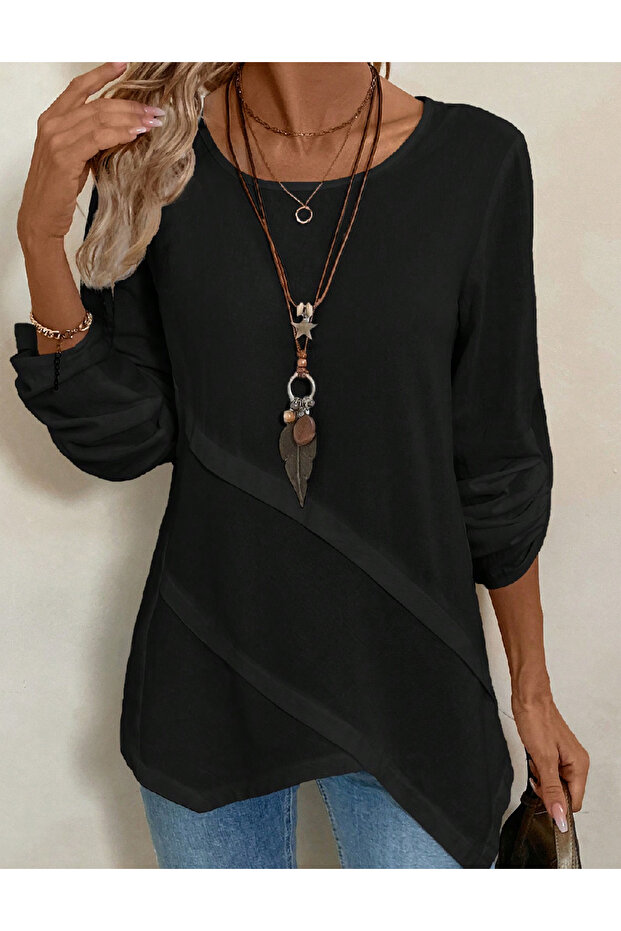 Bluza, Negru - 1