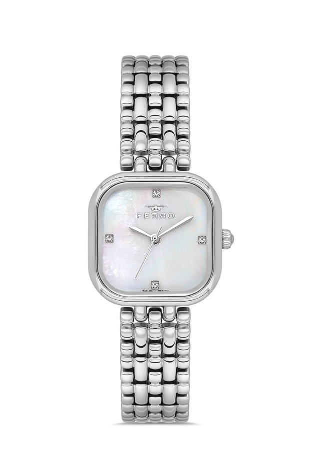 Silver Steel Cord Women's Wristwatch Fl40178A-A 3 Atm Water Resistant 2 Year Warranty Gift Boxed