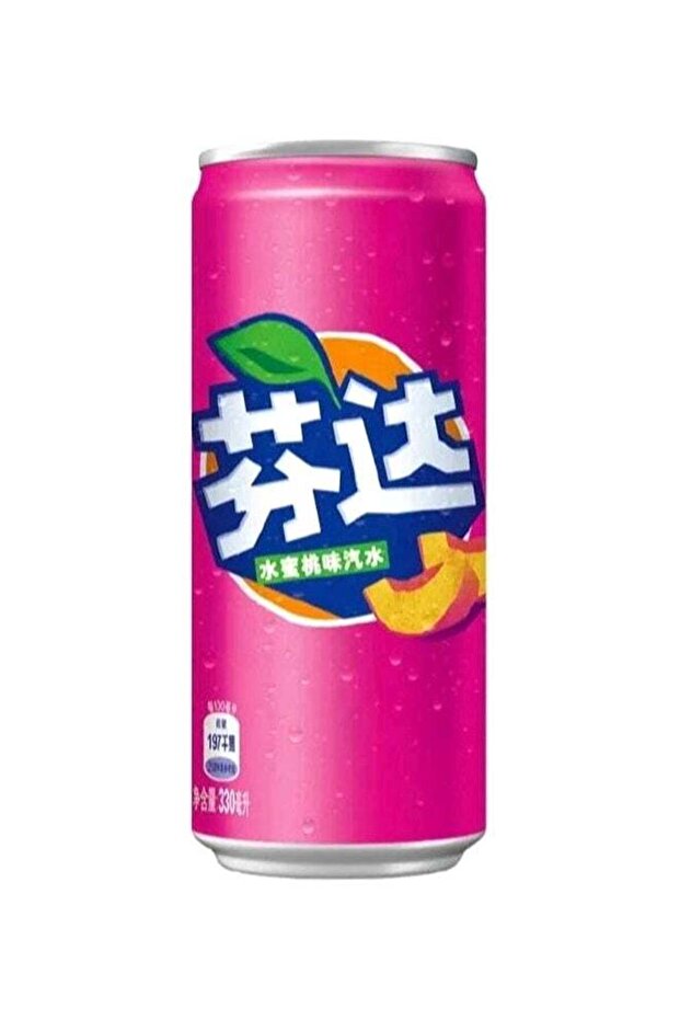 Peach Carbonated Soft Drink Modern Can 330ml