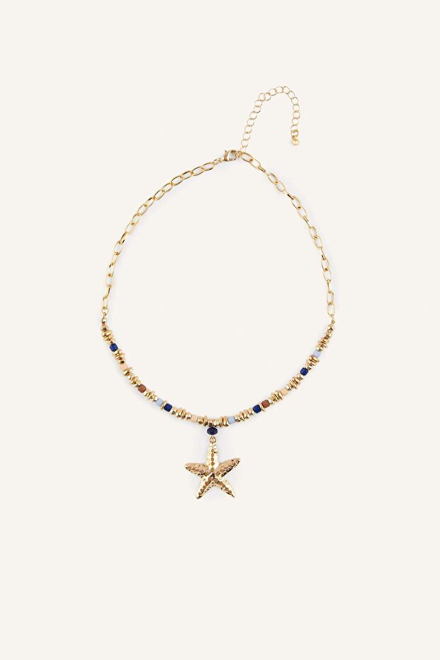 Women's Starfish Pendant Necklace H6975Axns