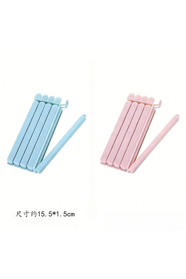 Blue Pink 15.5cm 5 Food Snacks Sealing Clips 12/15.5 cm Portable Kitchen Storage Accessory Tool Ela