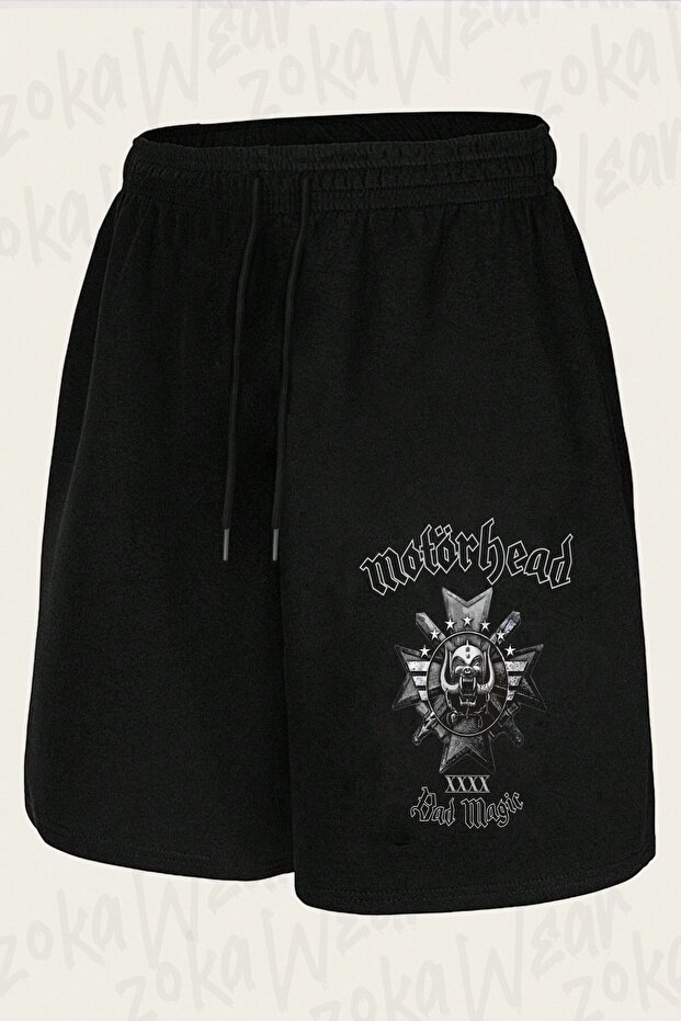 شورت مطبوع بتصميم Motörhead Magic للجنسين