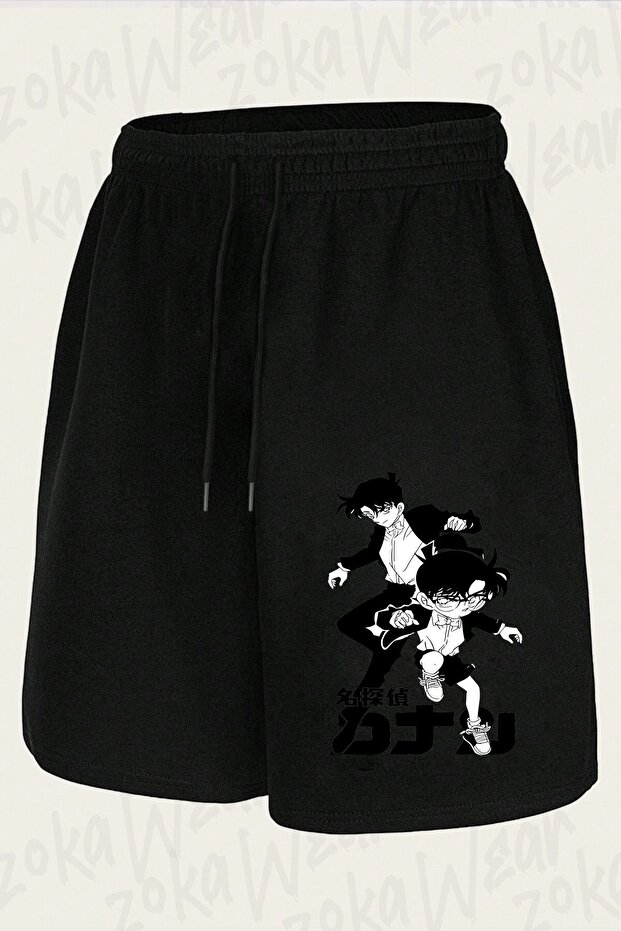 Unisex Detective Conan V2 Design Printed Shorts