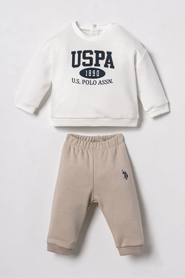Baby Boy White Long Sleeve Pajama Set Usb3190-C-V1