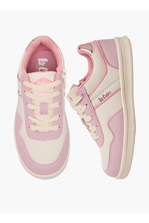 Girls Panelled Lace-Up Ankle Sneakers