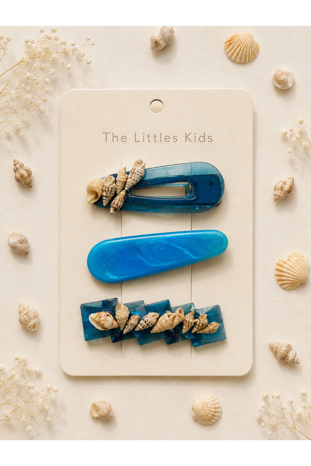 Epoxy Mixed Color Handmade Crocodile Clip Buckle Set