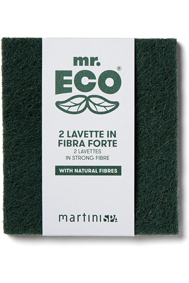 Strong Scourer Cloth Loofah 2-Pieces, Green