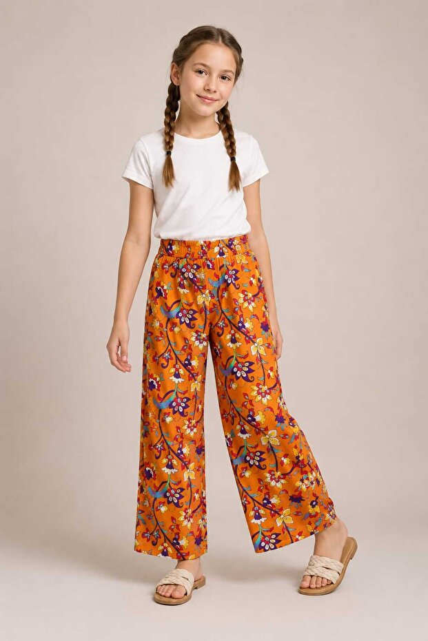 Girl's Summer Woven 100% Viscose Polyester-Free Single Pants-Shorts No Tshirt