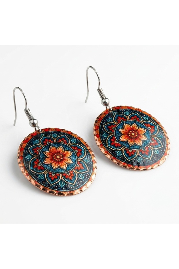 New Series 1387 Bijouterie Earrings 100% Handmade Copper