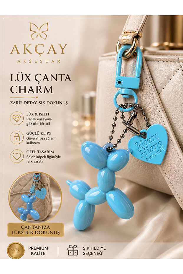 Balon Dog Model Hanging Keychain Charm Bag Accessory