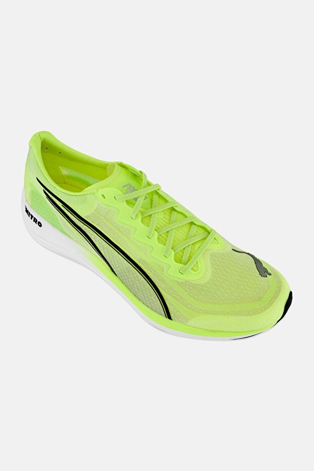 Men Propio Nitro Lace Up Running Shoes, Lime Green