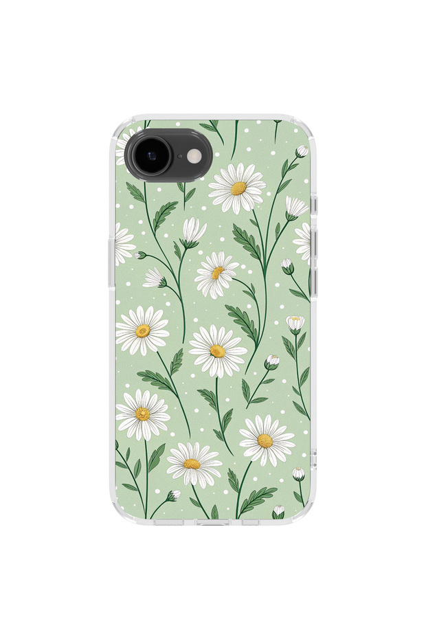 iPhone 16E Compatible Printed Transparent Phone Case | Collection: Pastel Flowers