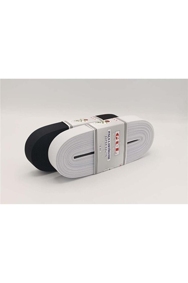 Hard Woven Rubber Bands 3 cm - 10 Mt White