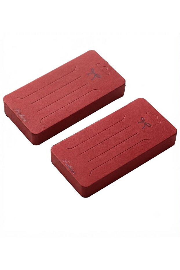 Premium Red Jewelry Display Cards 100 Pieces | Buckle and Accessory Presentation Card