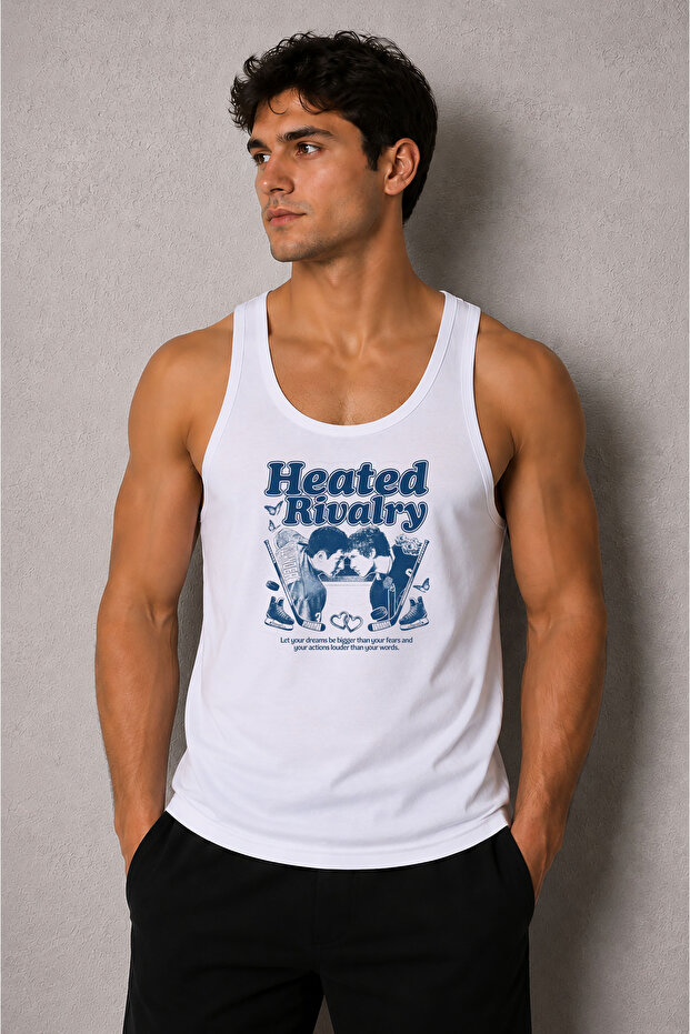 Heated Rivalry Rozanov Hollender Printed Men's Gym Fitness Athlete Singlet