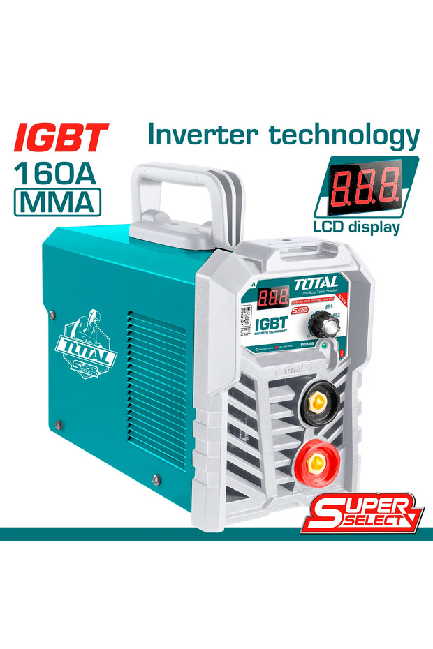 ماكينة لحام انفرتر 160A MMA الكترونية TW21602 توتال