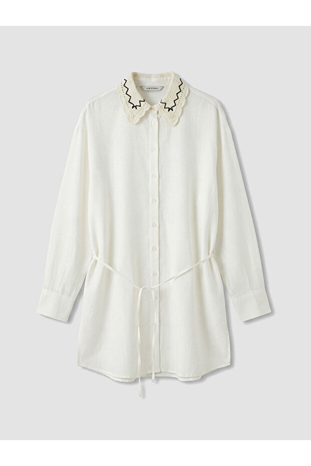 Nevavm Lace Collar Women's Shirt Tunic with a Difference