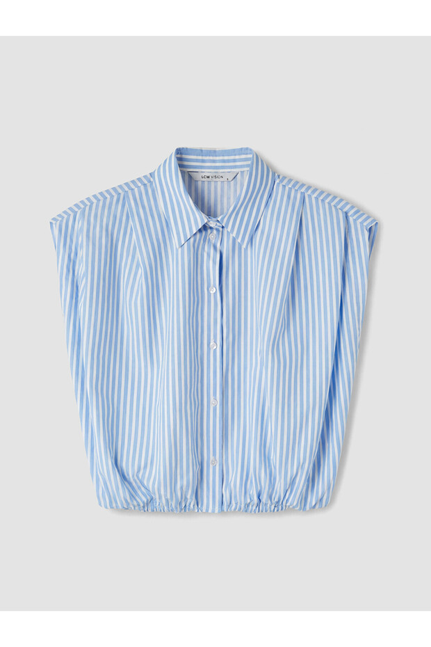Nevavm Striped Gathered Women's Shirt with a Difference