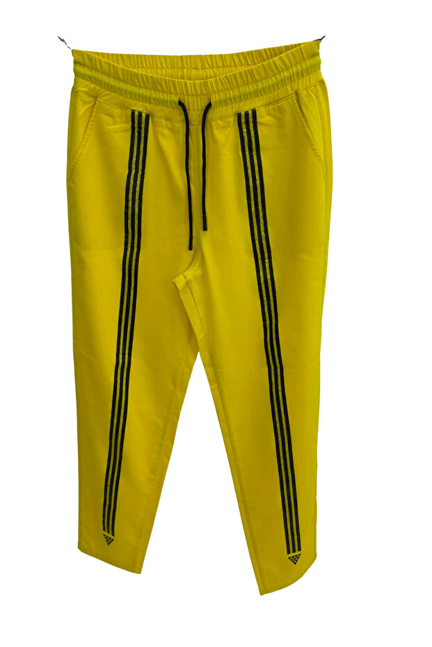 Plus Size Elastic Waist Lycra Fabric Women's Trousers